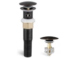 Bathroom Sink Drain With Strainer Basket Overflow - Oil Rubbed Bronze. Fixed Price $14.99.