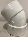 Charlote Pipe Elbow Pvc 1/8 Bend Hub X White 06134. Fixed Price $25.00.