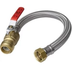 Sharkbite U3088FLEX18BVLF Water Heater Connector 3/4 Ball Valve Fip 18". Fixed Price $25.98.
