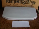 American Standard 4078 Silver Toilet Tank Lid With Maroon Stripe! 735007 4J. Fixed Price $87.00.