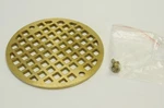 3.91" Polished Brass Round Cast Shower Drain Strainer Plumbest Decorative. Fixed Price $19.95.