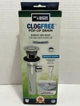 Waterworks Clogfree Pop Up Drain Magnetic Stopper Transparent Abs Body PF0324. Fixed Price $6.50.