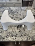 Squatty Potty Ecco Stool Toilet 9-INCH And 7-INCH White Aid Natural Bathroom. Fixed Price $19.98.