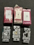 Mixed Lot Of Lutron AYCL-153P, Aylv- 608P; AY603P Dimmer Light Switches. Fixed Price $33.60.