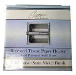 Gatco 780 Recessed Tissue Paper Holder Satin Nickel Plus Mounting Clamp. Fixed Price $15.99.