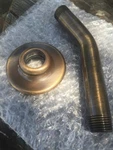 Graff 5" Traditional Shower Arm W/ Flange G-8520-ABB Antique Brushed Brass. Fixed Price $49.00.