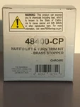 Watco Nufit Lift And Turn Trim Kit-brass Stopper 48400-CP, Chrome New Open Box. Fixed Price $25.00.