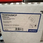 Toto Oberon Single Spray Round Polished Chrome Shower Head TS360A20#CP. Fixed Price $30.00.
