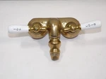 2-HANDLE Claw Foot Tub Faucet Shower W/old Style Spigot Polished Brass. Fixed Price $24.99.