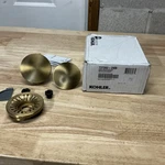 Kohler T37392-2MB Pureflo Contemporary Rotary Turn Cable Bath Drain Trim, Brass. Fixed Price $79.99.