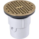 Oatey 72127 3" Or 4" Pvc General Purpose Drain W/ 6" Br Grate, Strainer Materia. Fixed Price $22.00.