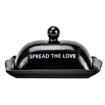 Boston Warehouse Black Lidded Butter Dish, Spread The Love. Fixed Price $25.75.