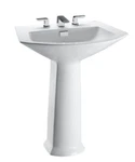 Toto Soiree Collection Pedestal Lavatory Sink Model: LT960-03 Color: Bone. Fixed Price $200.00.