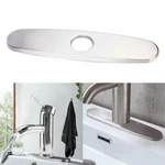 Brushed Nickel 10 Inch Kitchen Bathroom Sink Faucet Hole Cover Deck Plate Sliver. Fixed Price $8.27.