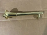 Pegasus A558222PBV Right Angle 9 In. Shower Arm With Flange, Polished Brass. Fixed Price $12.00.