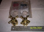 Delta Faucet Bright Gold Cross Handles. RP14790BC.. Fixed Price $79.95.