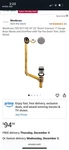 Westbrass Direct Connect Waste And Overflow Tip Toe Drain Satin Nickel. Fixed Price $50.00.