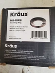 Kraus Mounting Ring Solid Brass 3.2" Dia X .5" MR-1ORB. Fixed Price $16.00.