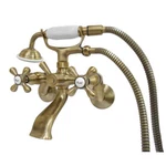 Kingston Wall Mount Clawfoot Tub Faucet With Hand Shower. Fixed Price $307.98.