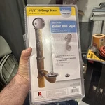 Keeney 595RB Bath Drain Waste Overflow Chrome 20 Ga. Brass 1-1/2 Parts Only (r). Fixed Price $49.00.