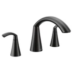 New Moen T373BL Glyde Deck Mounted Roman Tub Filler Trim Matte Black B55. Fixed Price $146.25.