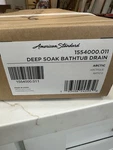 American Standard Deep Soak Bathtub Drain Artic - 1554000.011. Fixed Price $56.00.