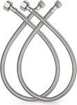 Midanya Faucet Supply LINES,24" Stainless Steel Braided Water Line, 1/2". Fixed Price $16.99.
