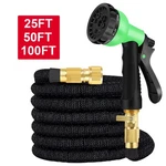 25 50 100FT Heavy Duty 3X Stronger Deluxe Expandable Flexible Garden Water Hose. Fixed Price $23.99.