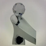 Brizo P47959PC Crystal Finial Roman Tub Brushed Chrome. Fixed Price $48.00.