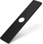 Matte Black Faucet Plate, Sink Hole Cover, Deck 10 Inch Or 3. Fixed Price $14.77.