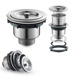 Kitchen Bar Stainless Steel Sink Strainer Drain Head Stopper Filter Basket New. Fixed Price $14.99.