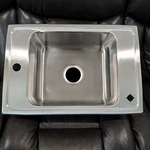 Elkay 25"X17"X7.6 Single Bowl Drop-in Classroom Sink Holes Made Usa. Fixed Price $209.99.