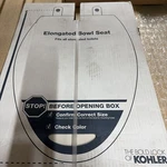 Kohler Toilet Seat Biscuit French Curve Quiet-close Elongated Readylatch Beige. Fixed Price $34.00.