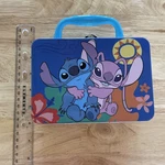 1CT - Disney Classics Stitch Metal Mini Tin Box With Blue Handle, 5.5" 4". Fixed Price $12.85.