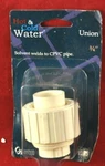Genova 53026 Cpvc Fitting Union 3/4" Solvent Weld Allows Future Disassembly Usa. Fixed Price $12.95.