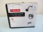 Delta Foundations Combo Bathroom Shower Spray & Tub Faucet Handle B114915C. Fixed Price $45.95.