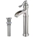 Bwe Waterfall Hole Single-handle Vessel Bathroom Faucet With Pop-up Drain. Fixed Price $59.00.