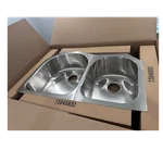 Elkay ELUH3119R Double Basin Undermount Stainless Steel Kitchen Sink. Fixed Price $700.00.