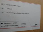 Ubbink 224052 19.5" Vent Pipe Extension. Fixed Price $25.00.