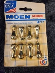 Vintage 1992 Moen Polished Brass Cross Handle Inserts For Faucet (8) 14717. Fixed Price $38.95.