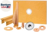 Kerdi Shower Kit With Tray, Curb, Waterproofing Membrane, Strips & Seals. Fixed Price $1292.77.