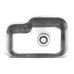 Whitehaus WHNU1913 Noah's Undermount Kitchen Sink, Brushed Stainless Steel Local. Fixed Price $149.95.