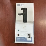New Moen 84774BL Beric Single Hole Handle Bathroom Faucet B31. Fixed Price $51.76.