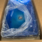 Kraus GVR-204-RE-SO Blue 21-7/8" Irruption Glass Vessel Bathroom Sink Only. Fixed Price $114.95.