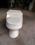 Vintage Kohler San Raphael One-piece Toilet -jersey Cream Model K3402PB 1985. Fixed Price $500.00.