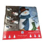 Saturday Knight Snowman Fabric Shower Curtain & Hook Holiday Set. Fixed Price $36.88.