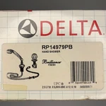 Delta Roman Tub Hand Shower Kit With Valve - Polished Brass RP14979PB. Fixed Price $797.77.