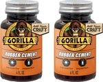 Gorilla Rubber Cement Clear 4OZ With Brush Applicator 2 Pack Glue. Fixed Price $15.77.