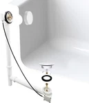 Westbrass Tubular In. Cable Drive Bath Waste, Powder Coat White, D50P35TLE-50. Fixed Price $49.95.