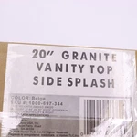 Pegasus Side Splash For Granite Vanity Top Beige 20" 619153. Fixed Price $16.19.